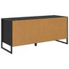 Shoe Cabinet with Storage Black Oak Effect 100 X 35 X 44 Cm