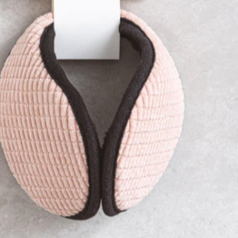 Daiso Solid Color Golden Earmuffs Pink