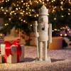 Wooden Nutcracker Soldiers Figures with Paint and Brushes Paintable Nutcracker Christmas Figures Unfinished For Home Decor