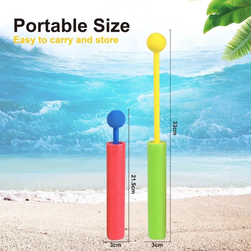 Water Gun Kid Summer EVA Foam Squirt Beach Toys Big Powerful Outdoor Pool Watergun Children Cannon Straight Shoot Toy Gift