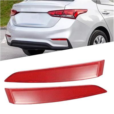 New Pair Rear Right Left Bumper Reflector For Hyundai Accent 2018-2022