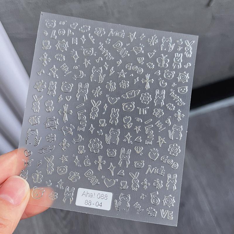 

3D Мультяшный Рельеф Граффити Наклейка для Ногтей Маленький Узор Декоративная Наклейка Наклейки для Нейл-арта Инструмент для Маникюра Шармы для Маникюра Декаль as the picture