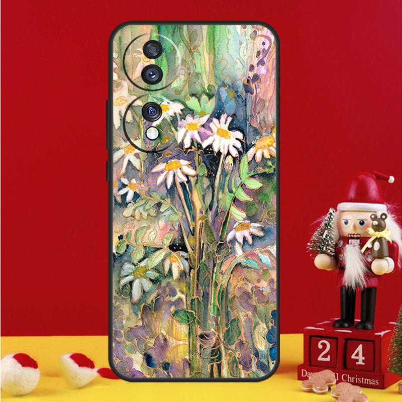 Daisy Watercolor Case For Honor Magic 7 6 8 Pro Honor Win X9a X9b X9c X9d X8c X8b 50 70 90 200 400 Lite Cover