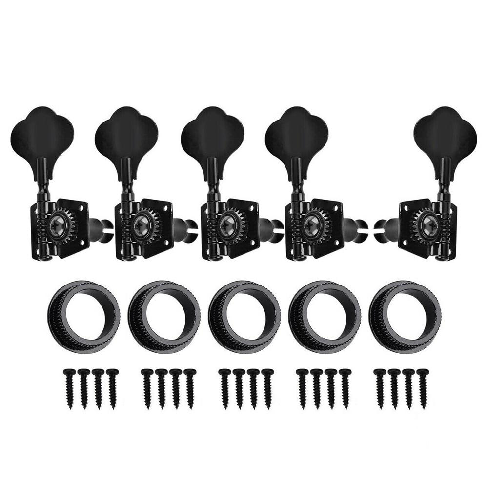 2L3R3L2R3L3R1L4R4L1R Open Gear Bass 5-String Tuners Tuning Pegs Keys Machine Heads For Bass Guitar Chrome Gold Black