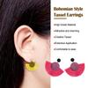 1 Pair Tassel Earrings Fringe Hanging Ornament Ears Pendants Fashion Accessory Jewelry Adornment Bohemian Girl Earring for Decor