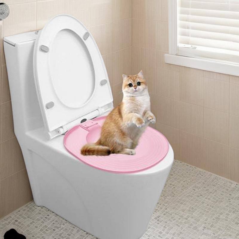 Katzen-Toilettentrainingsset Wiederverwendbarer rinal Sitz Töpfchen Katzentoilette Trainer Haustier Töpfchentrainingssitz Haustierreinigungsbedarf