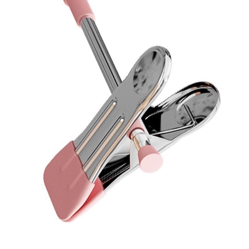 Reinforced Expandable Heavy Duty Pant Hangers With No Marking Clips Durable Garment Hook For Wardrobes Storage