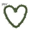 Front Door Wreath Form Plastic Christmas Frame, Floral Making Ring, Circle/Heart Shaped DIY Home Decoration Base for Arrangements, Craft Projects