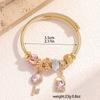 1PC Women's Fashion Pan Family Multi Element Beaded Key Lock Bracelet Bracelet Date Travel Banquet Party Festival Dressing Gift