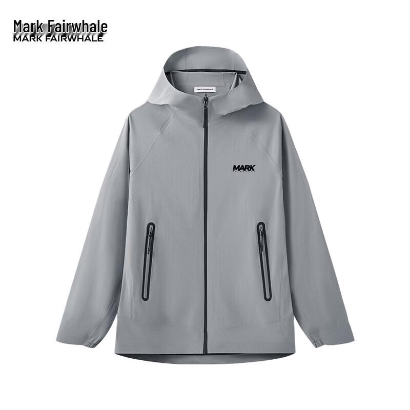 Mark Fairwhale Men s Ice Silk UPF 50+ Hooded Sun Protection Jacket 2XL серый