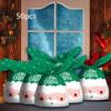 50 Pcs Christmas Candy Bags Bulk Holiday Party Cookies Snacks With Bunny Ear Ribbons