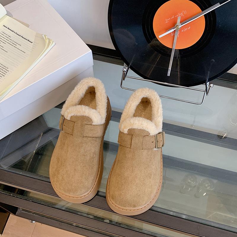 

Женские зимние теплые меховые ботинки большого размера на мягкой подошве, ботильоны до щиколотки с подкладкой, нескользящие спортивные хлопковые ботинки для пеших прогулок 35 хаки