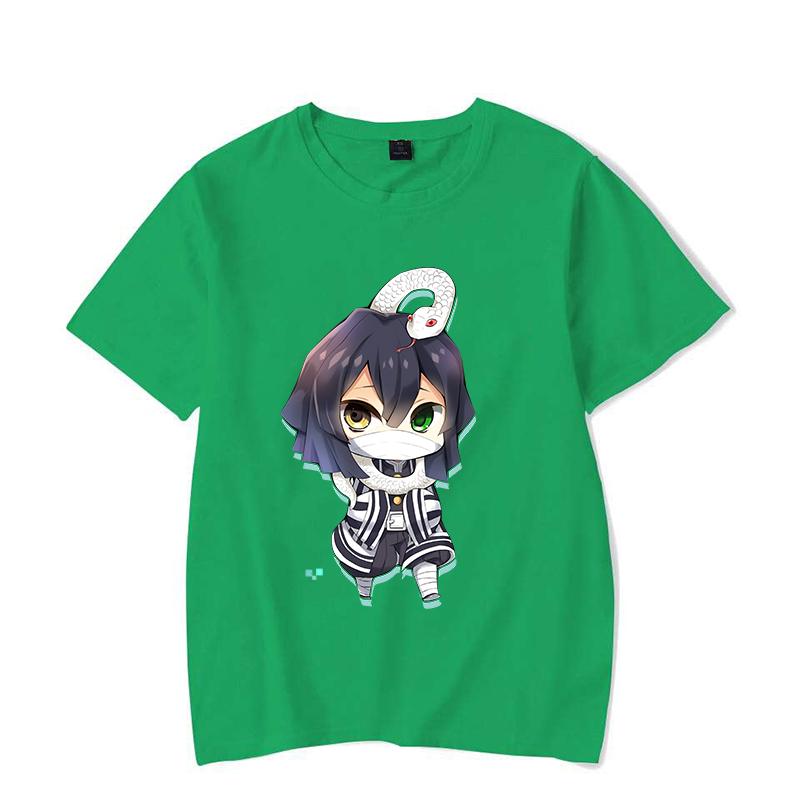 New Fashion Cute Iguro Obanai Printed T-shirts Women Men Shirt Tee Anime Graphic T Shirt Female Casual Top Summer Short Sleeve