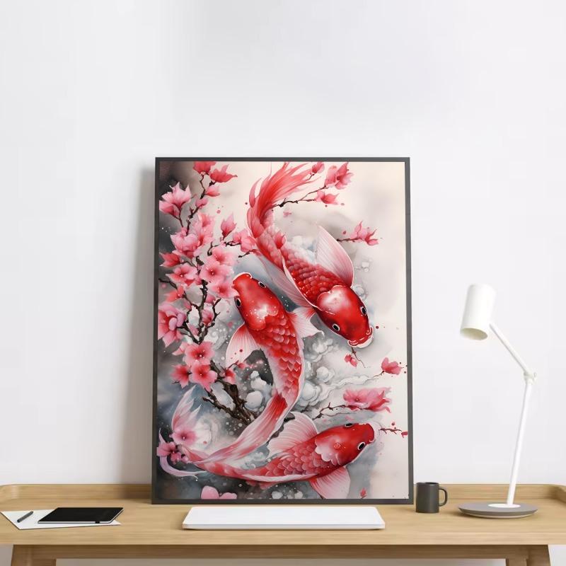 Koi Fish That Always Brings Good Luck Poster HD Art Sticky Wall Waterproof Home Living Room Bedroom Bar Aesthetic Decoration