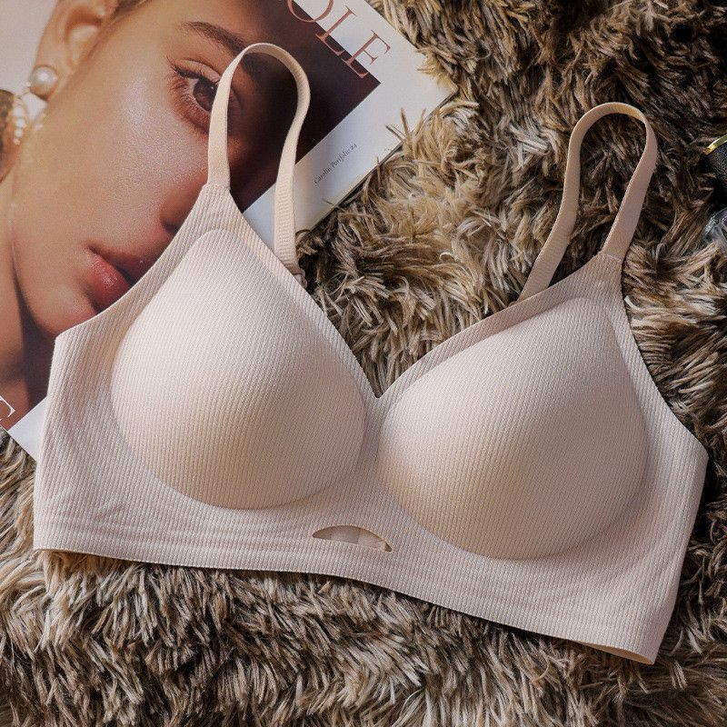 Women's Sexy Push Up Bralette Seamless Wireless Sleep Bras Soft Padded Letter Print Bra Underwear Comfortable Lingerie