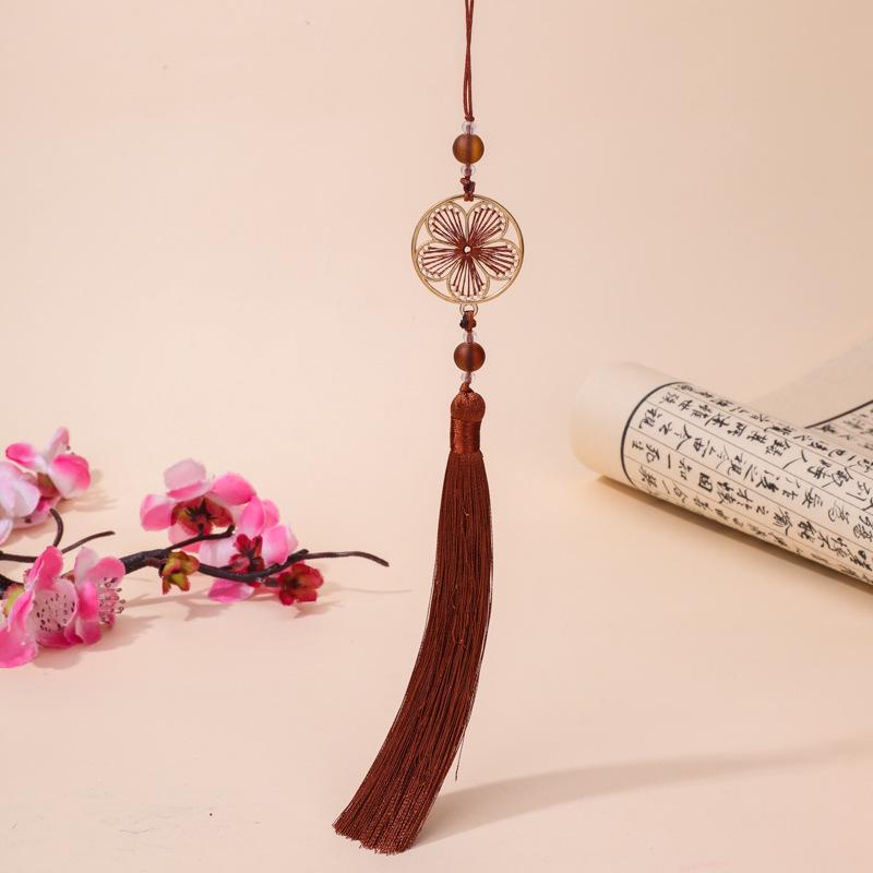 Full Bloom Round Moon Tassel DIY Handmade Hanfu Bag Pendant Cheongsam Ornament