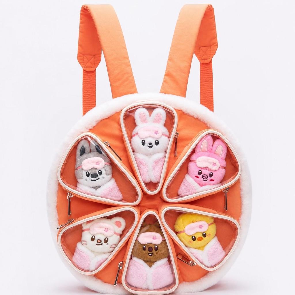 Stray Kids Inspired RUN IT World Tour Orange Ita Bag for SKZOO Dolls