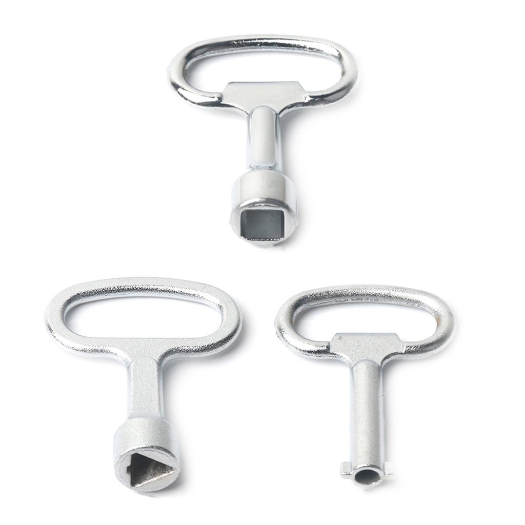 Plumbing Key Wrench Triangle/Square/Round Key Electric Cabinet Lock Elevator Door Key Distribution Box Valve Key