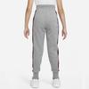 Nike Kids Side Stripe Cuffed Knit Sports Pants Kids Bottoms Gray DM8388-091