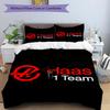 3pcs Duvet Cover Set (1*Duvet Cover + 2*Pillowcase, Without Core), Haas F1 Racing Team Print Bedding Set, Bedroom Decor, All‑Season, Gift