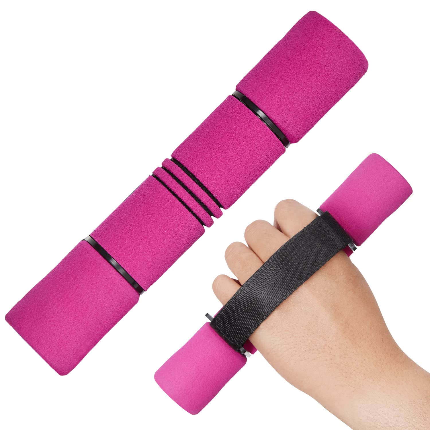 

Yes4All Dumbbell Hand Weights, Set of 2, Pink, Adjustable Straps, 0.9kg [Officially Imported from Japan] GW0K