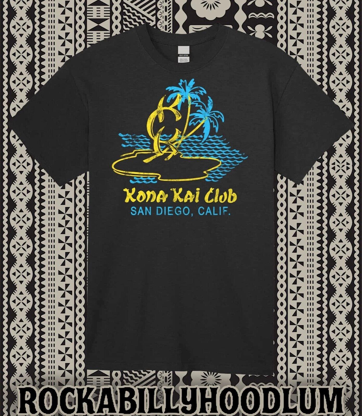 Retro Tiki Tee T Shirt Bar Mug Polynesian Restaurant Kona Kai San Diego CA 2XL