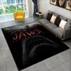 3D Jaws Horror Movie Shark Area Rug,Carpet Rug for Living Room Bedroom Sofa Doormat Decoration,kids Play Non-slip Floor Mat