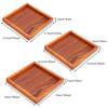 Small Portable Shape Solid Wood Tea Coffee Snack Food Meals Serving Tray Dinning Serving Tray Dinner Plate Wooden Tray
