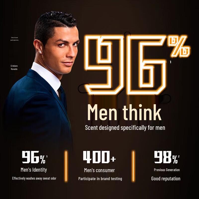 Clear & Young Men's Rainforest Cologne Moisturizing Shower Gel