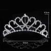Princess Crown For Girls Party Bridal Crown Tiara Diadem Crystal Floral Wedding Bridal Hair Accessories Head Jewelry Gifts