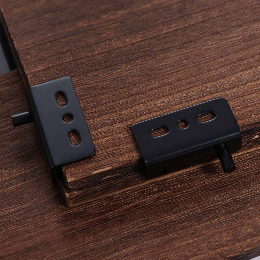 2pcs Stainless Steel Concealed Shaft Multifunction Upper Lower Hinge Clips Pivot Hinges Wood Doors