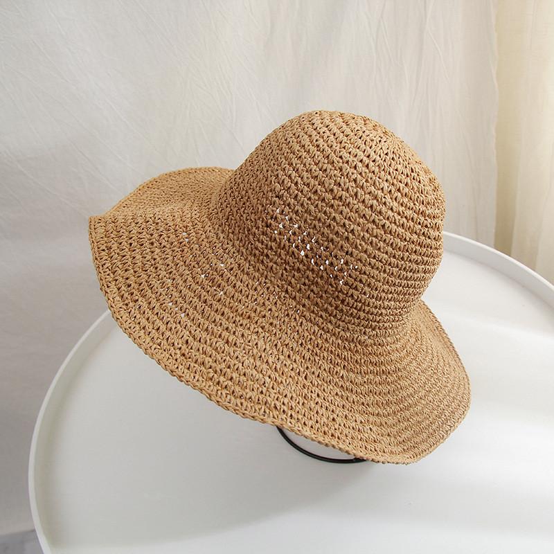 

Trendy Straw Hat With Wide Brim For Fashionable Summer Looks хакі
