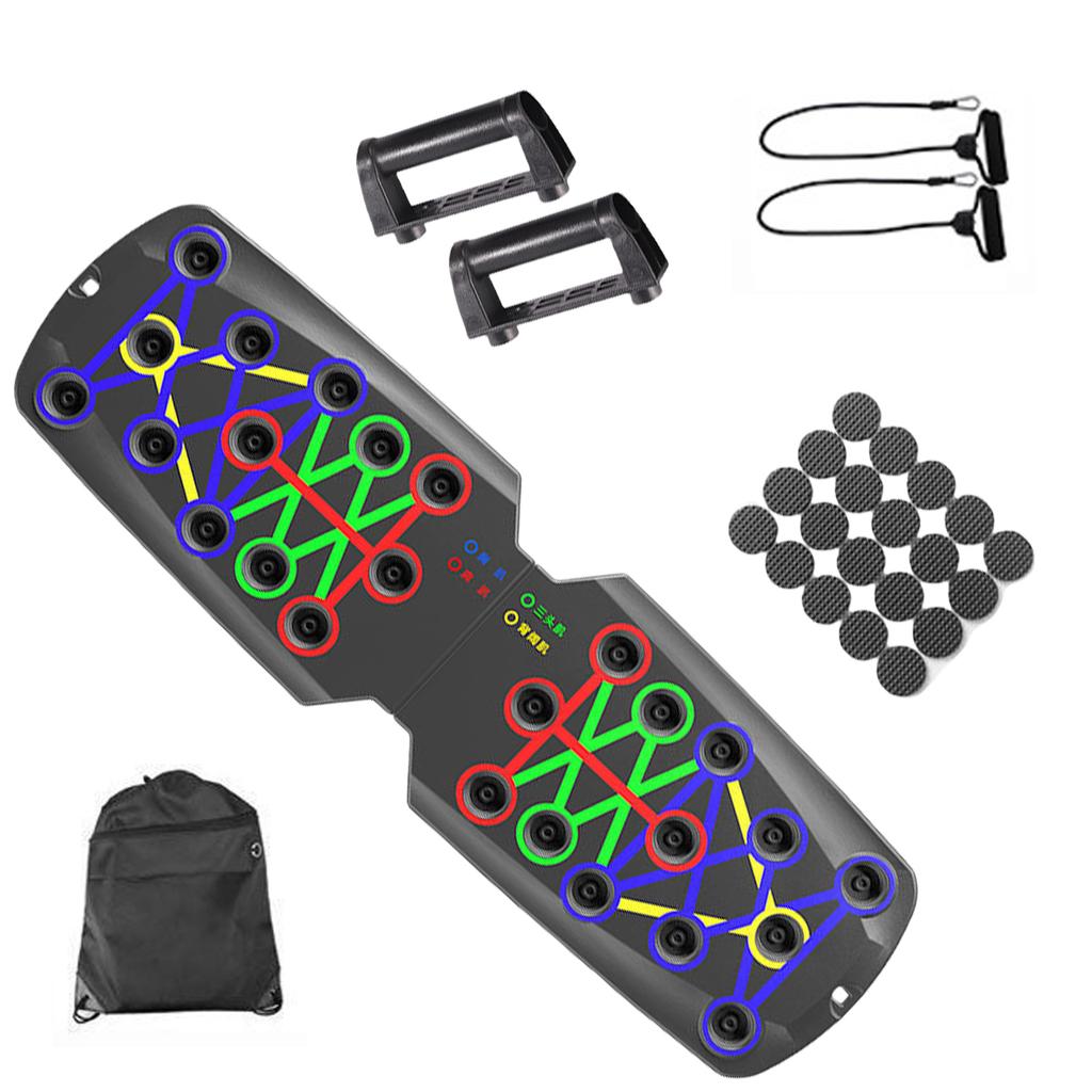 Push Up Board Multifunctional Foldable Fitness Workout Push up Tool Pushup Stands Exercise Board Muscle Board for Home