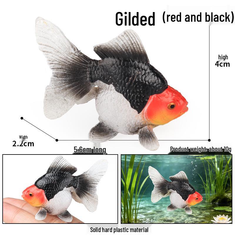 Solid Cross Water Drop Fish Simulation Toy Model - Bobo Sea Creature Ornament