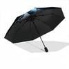 1pc Ocean Turtle Automatic Folding Umbrella - Compact Travel Umbrella with Auto Open/Close 8-Rib Heavy-Duty Shaft for Women/Men -l043