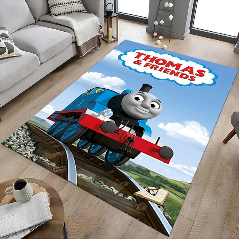1pc Thomas Friends Adventure Carpet for Playroom Bedroom Living Room Sofa Home Decor,kids Game Area Rug Non-slip Floor Mat Y73040
