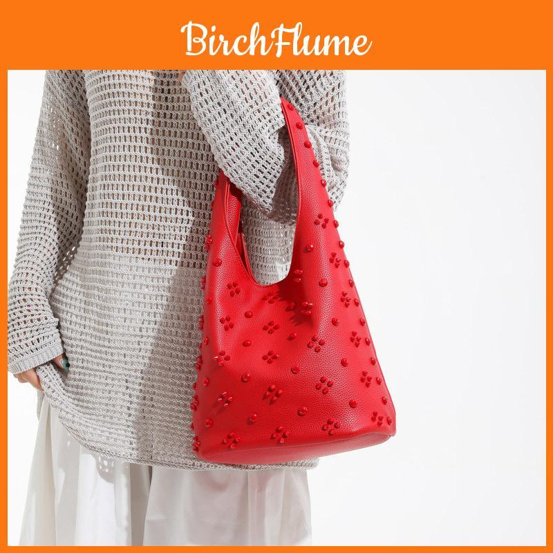 Crossborder Fashion Large Capacity Bucket Bag With Rivets For Daily Fashion And Versatile Style