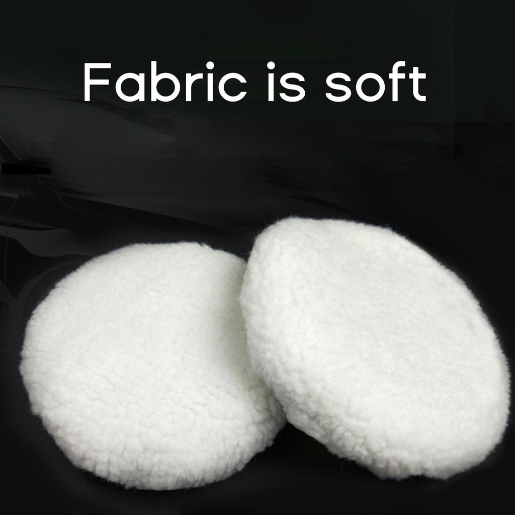 2 Stück 9-10 Zoll Polierhauben aus Kunstwolle, Auto-Wachs-Applikator, Motorhauben-Scheibenwachser, Motorhauben-Pads, Auto-Reinigungsmittel