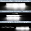 1PCS 15 LED Universal Trailer Light Bar 12-24V Brake Light with Sequential Flow Signal Turn Signal Lights for Truck Pickup Boat