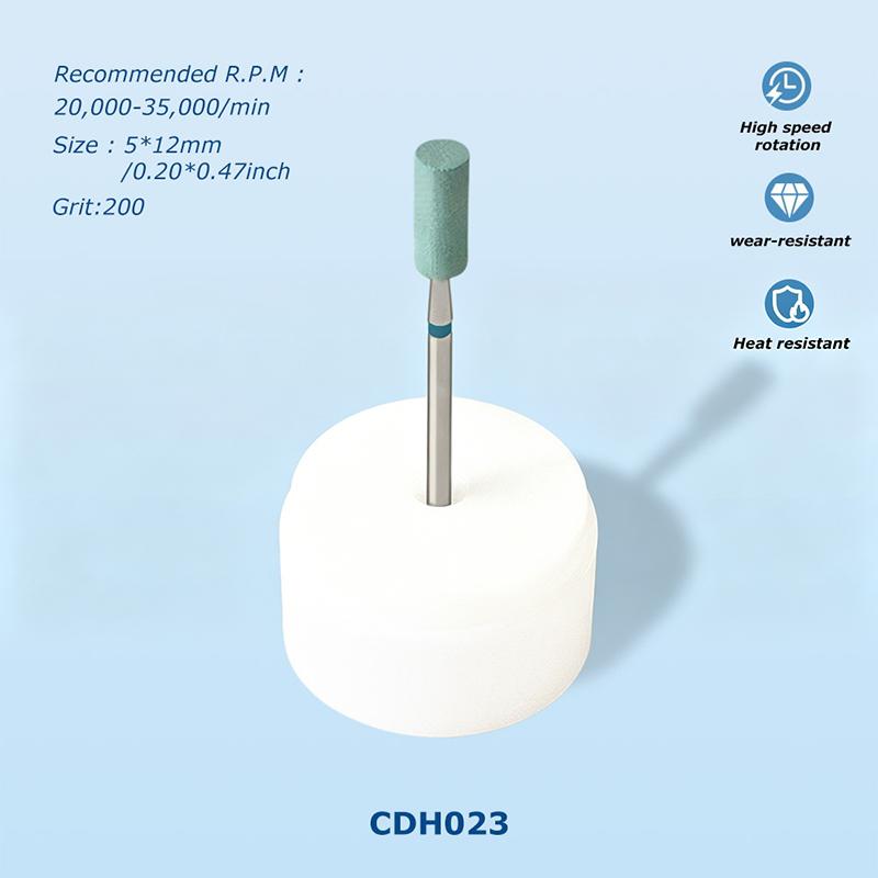 1PCS High Quality Diamond Green Ceramic Diamond Polishing Stone Grinder, 2.35mm Shank Coarse Grit Polishing Head For Finshing