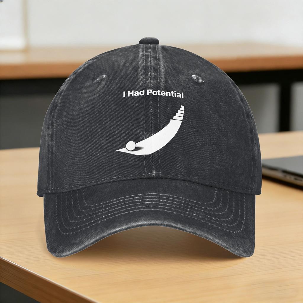 Baseball Cap I Had Potential Summer Casual Hip Hop Hats Women Unisex Design Tennis Skate Breathable Snapback Cap