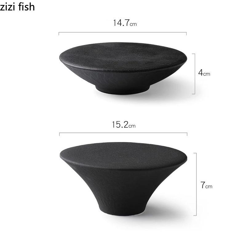 Creative High Foot Ceramic Dessert Plate Restaurant Molecular Cuisine Display Plate Snack Plate Sushi Dish Specialty Tableware
