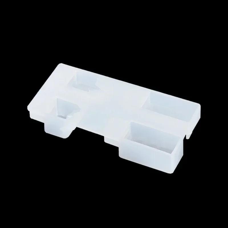 1 Pc Imitation Mountain Silicone Mold Succulent Small Craft Flower Pot Concrete Cement Pottery Mold Suitable For USB Flash Drive