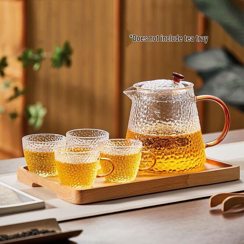 Chinese Style Glass Tea Infuser Pot Set