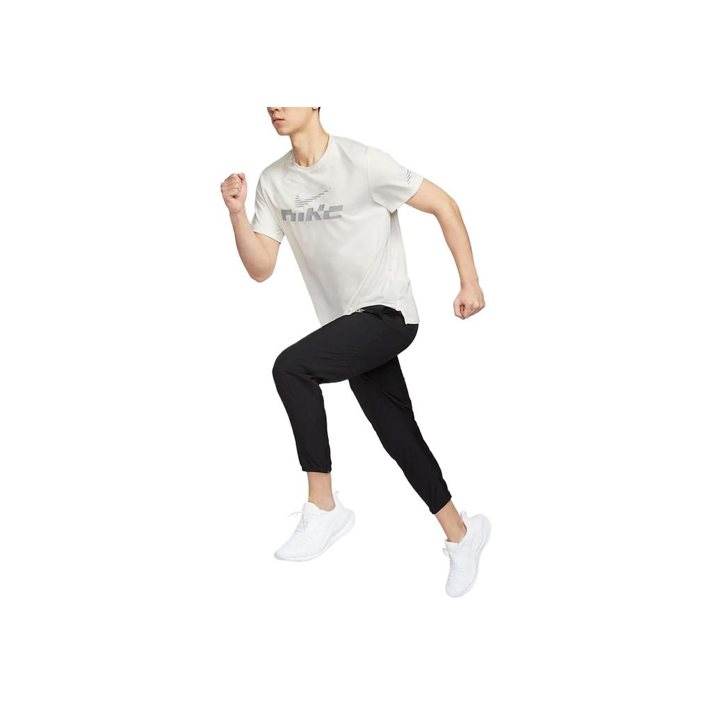 Nike Miler Flash Comfortable Versatile Simple Fashion Short Sleeve T-Shirt Men Tops White IB4128-133