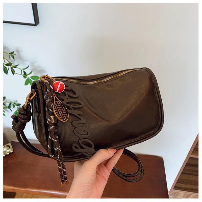 Dumpling bag women's 2024 new casual versatile cowhide women's bag mini shoulder messenger bag mobile phone bag