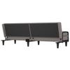 Sofa Bed with Armrests Taupe Fabric