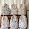 School bag female ins Japanese girls college wind small floral backpack Korean version Harajuku printed middle school student backpack female