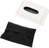 Universal Tissue Case Sun Visor Set Beige PU Leather Synthetic Leather Visor Easy Tissue Storage Goods Compact S YOURS (for + Headrest) 2-Piece