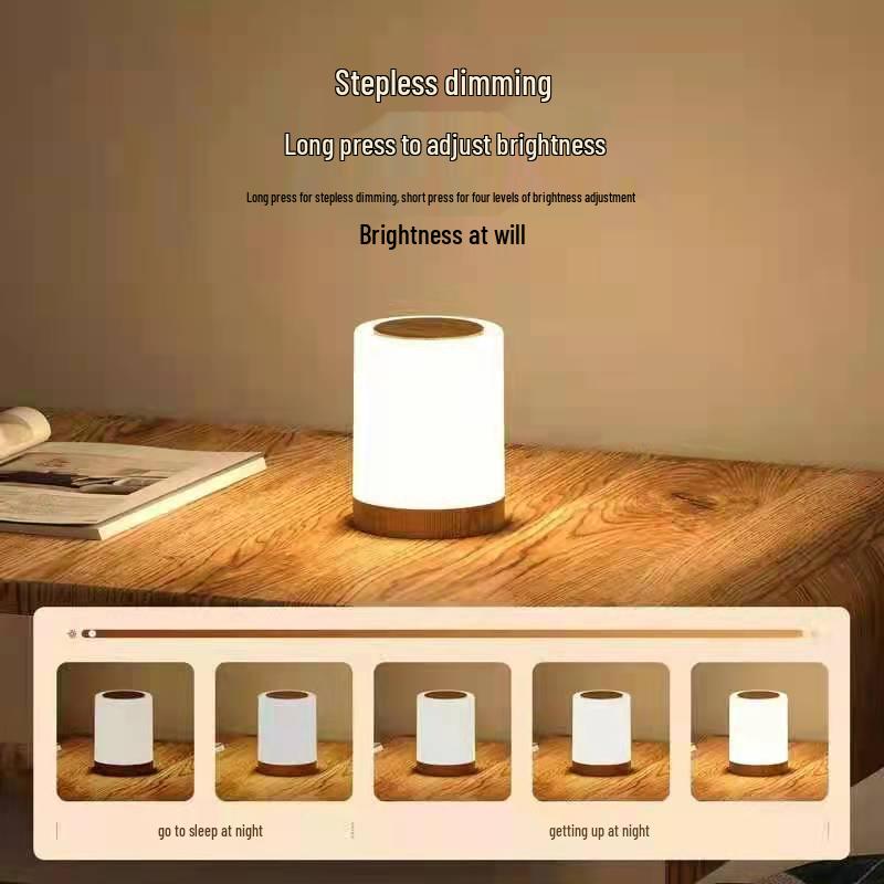 Remote Control 16-Color Bedroom Lamp - Bedside, Night, Mother/Baby, Portable & Tap Light